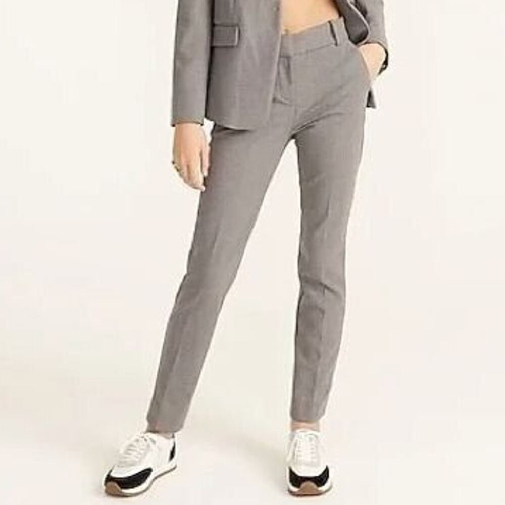 J. Crew 365 Womens Cameron Cropped Trousers Sz 2 Minimalist Career Corp Stretch